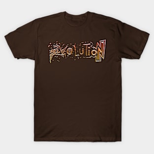 evolution themed graphic design by ironpalette T-Shirt